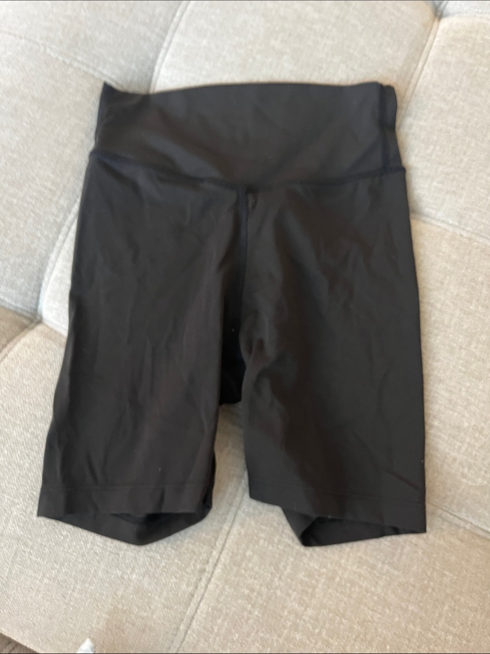 High-Waist Black Women’s Bike Shorts and matching top